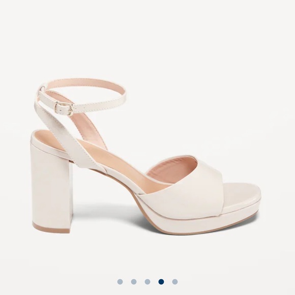 NWT OLD NAVY Platform Heels Color: Beige SIZE 7 - Picture 4 of 5